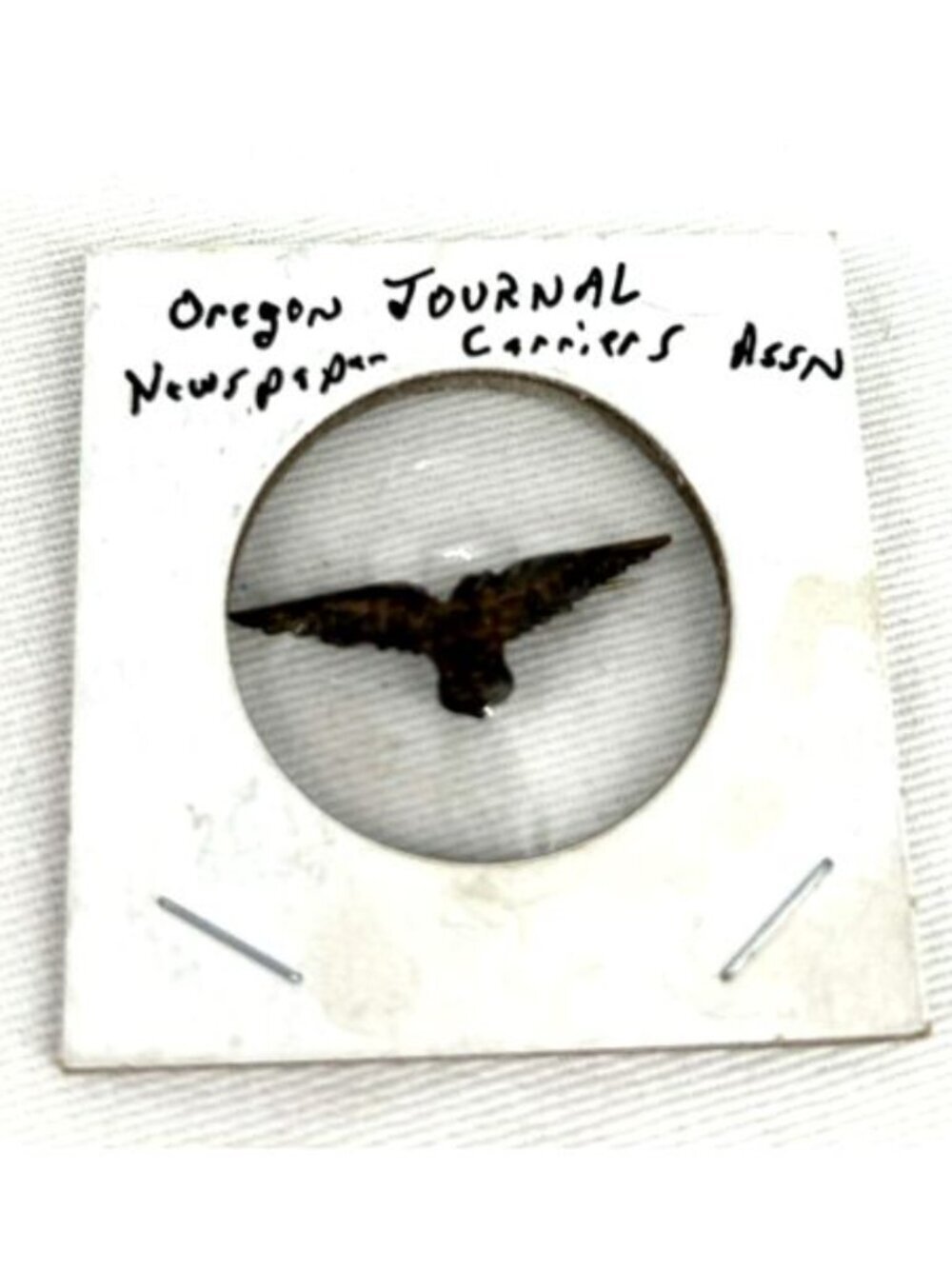 Oregon Journal Newspaper Carriers Assn Eagle Pin Brooch 1" Vintage